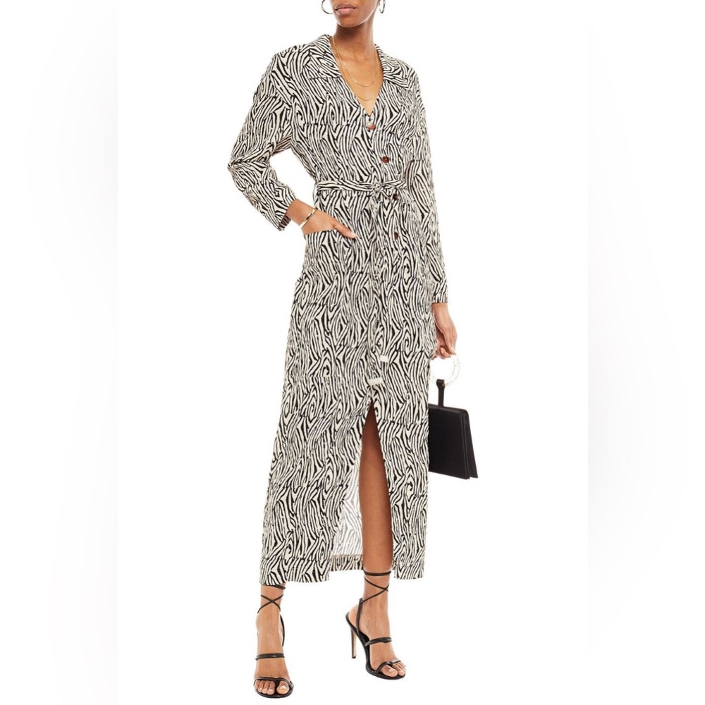NANUSHKA | Capri Zebra Print Wrap Dess size S